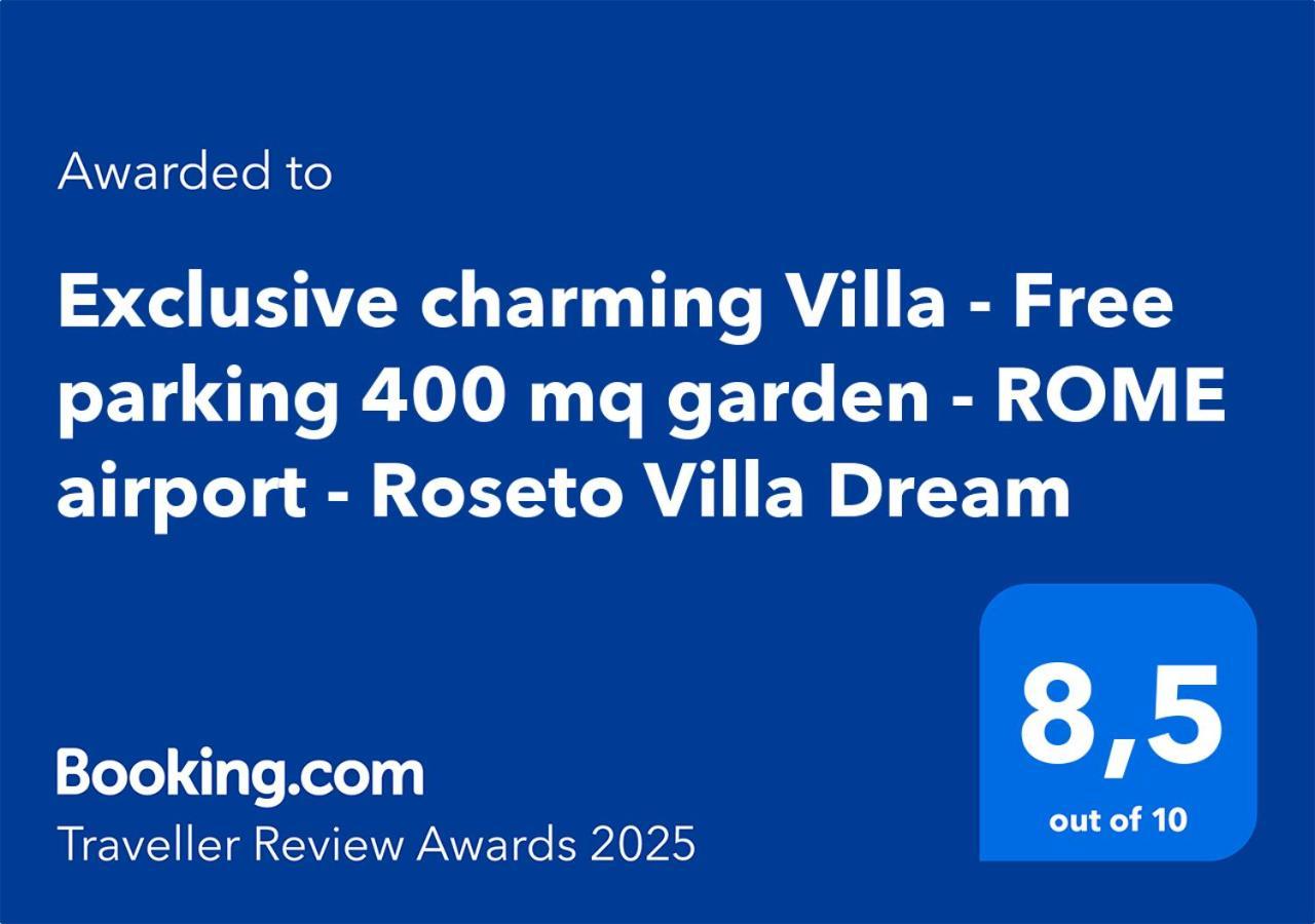 Exclusive Charming Villa - Free Parking 400 Mq Garden - Rome Airport - Roseto Villa Dream Fregenae Exterior foto